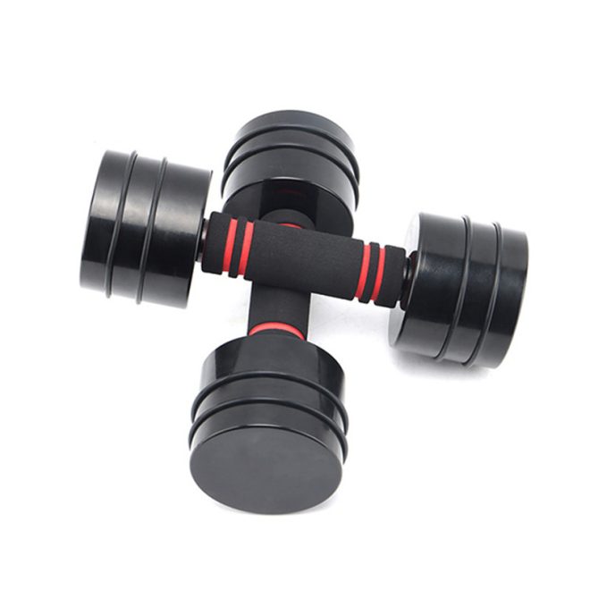 Black Paint Adjustable Dumbbell Set - Image 2