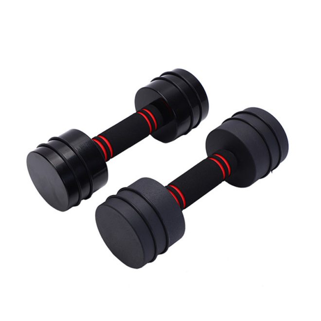 Black Paint Adjustable Dumbbell Set - Image 5