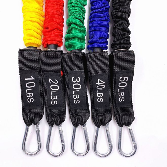 TPE 11pcs Fabric Resistance Bands Sets - Image 6