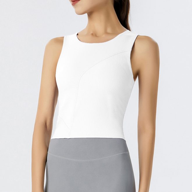 Irregular Splicing Tank Tops - Image 5