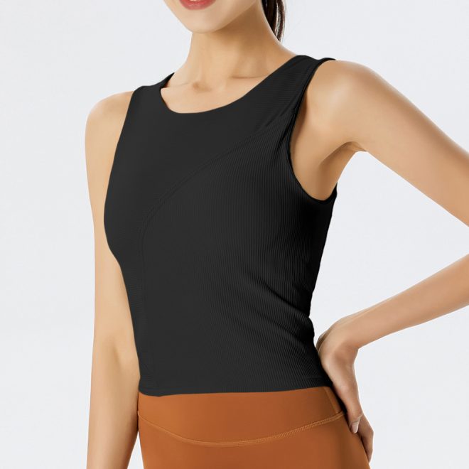 Irregular Splicing Tank Tops - Image 9