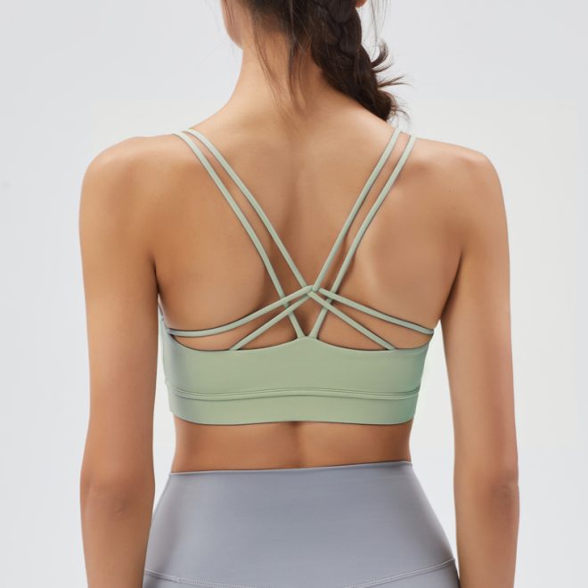 Thin Ribbon Cross Sport Bra - Image 6
