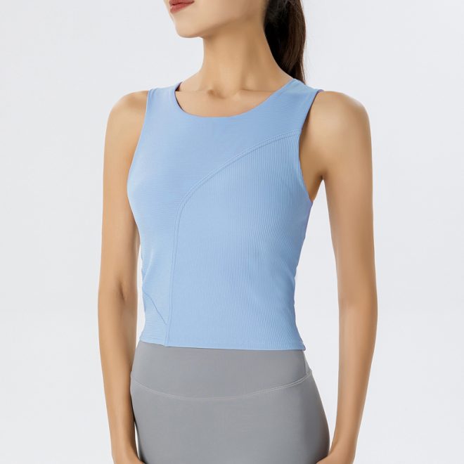 Irregular Splicing Tank Tops - Image 7
