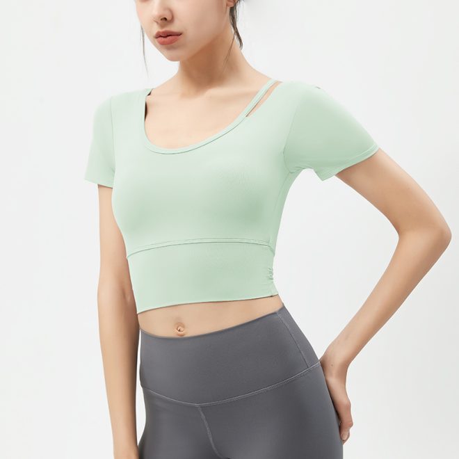Short Sleeve Cropped Shirt - Image 3