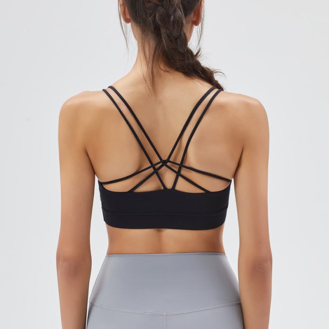 Thin Ribbon Cross Sport Bra - Image 5